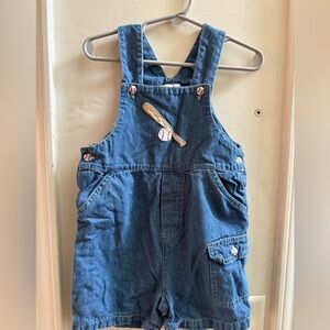 Kitestrings Denim Baseball Shortalls
